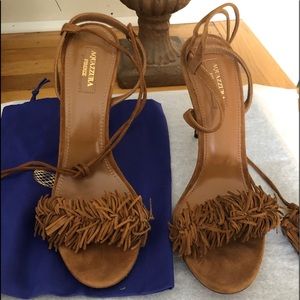 Aquazzura wild thing suede shoes